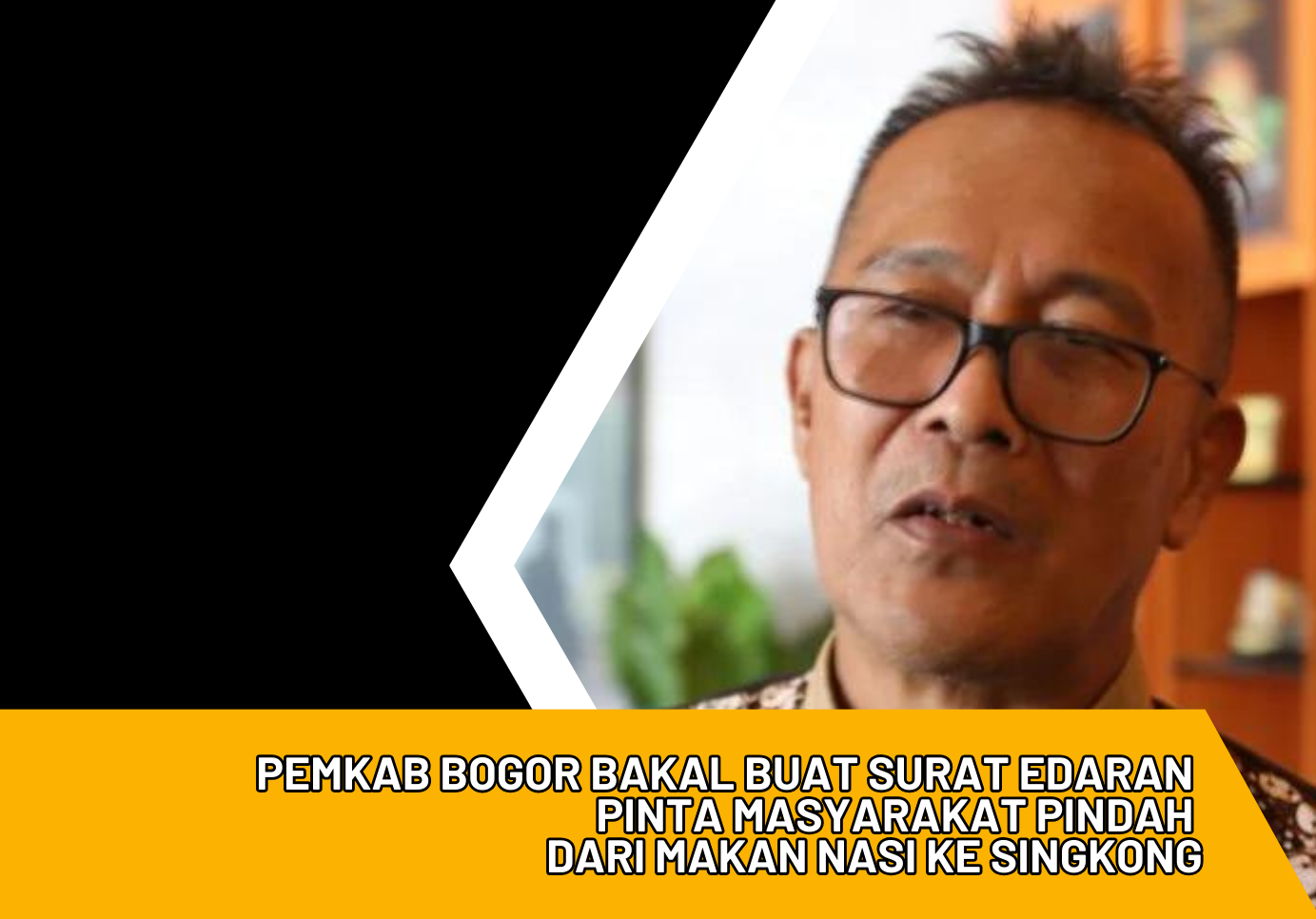 Kepala Dinas Ketahanan Pangan (DKP) Kabupaten Bogor, Asep Mulyana