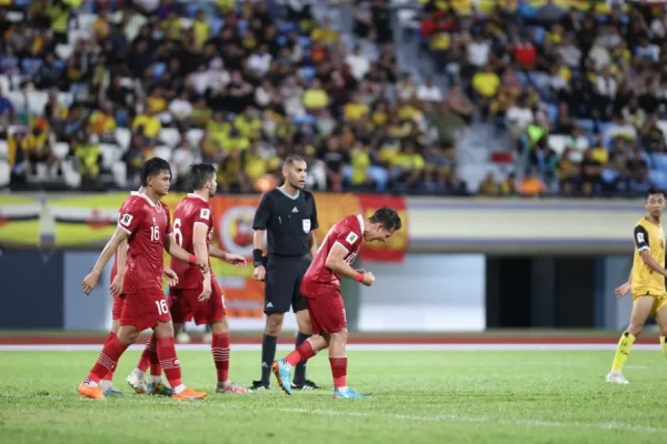 Selebrasi pemain Indonesia usai menjebol gawang Brunei Darussalam